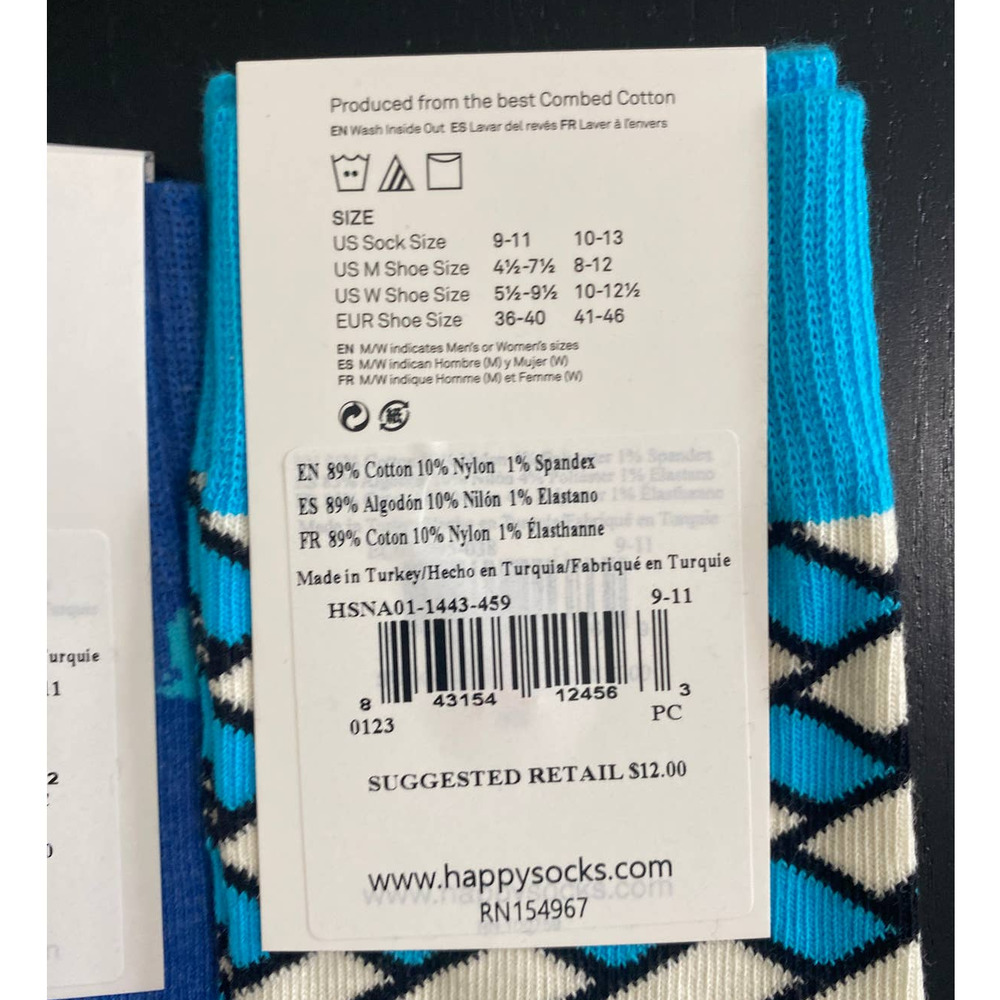 Happy Socks - 6 pairs - NEW - Size: 9-11 LAST ONE! - Picture 11 of 11